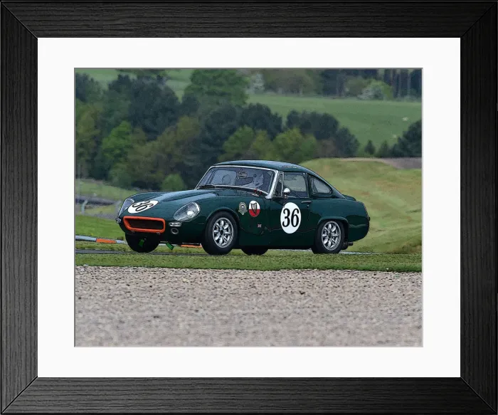 Framed Print : CM27 7928 Brian Small, Ashley MG GT Framed Print : CM27 7928 Brian Small, Ashley MG GT