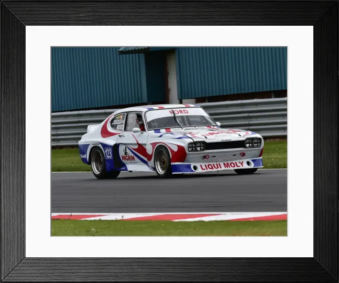 Framed Print : CM27 8309 Ric Wood, Adam Morgan, Ford Capri Framed Print : CM27 8309 Ric Wood, Adam Morgan, Ford Capri