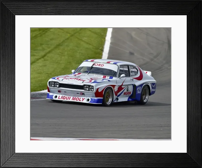 Framed Print : CM27 8038 Ric Wood, Adam Morgan, Ford Capri Framed Print : CM27 8038 Ric Wood, Adam Morgan, Ford Capri