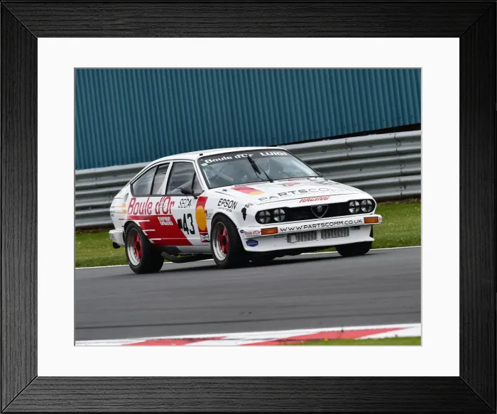 Framed Print : CM27 8328 Ian Guest, Frank Guest, Alfa Romeo GTV6 Framed Print : CM27 8328 Ian Guest, Frank Guest, Alfa Romeo GTV6