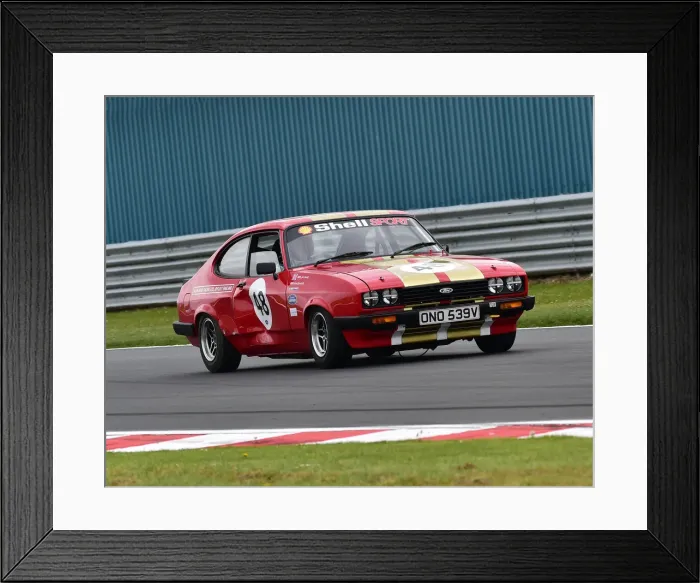 Framed Print : CM27 8314 John Joung, Butterfield, Ford Capri III 3 litre S