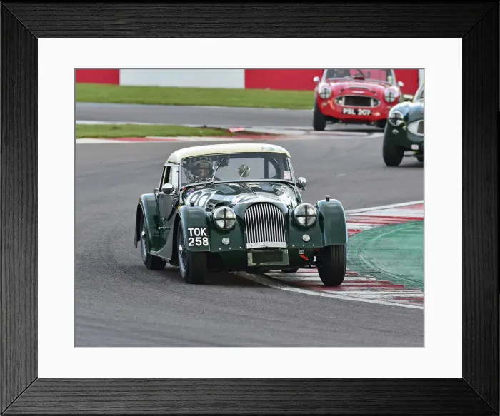 Framed Print : CM27 7667 Keith Ahlers, James Bellinger, Morgan Plus 4 Framed Print : CM27 7667 Keith Ahlers, James Bellinger, Morgan Plus 4