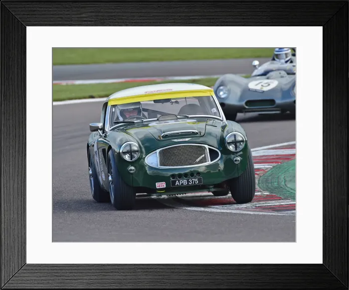 Framed Print : CM27 7494 Chris Clarkson, David Smithies, Austin Healey 3000