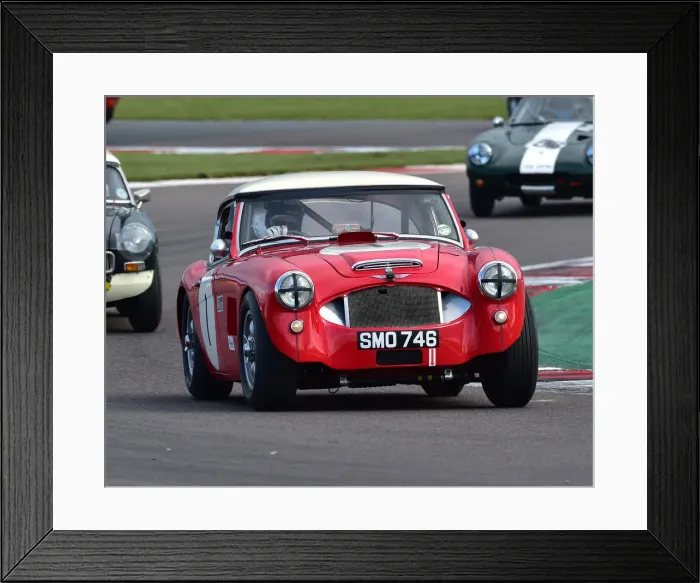 Framed Print : CM27 7470 Martyn Corfield, Mark Midgley, Austin Healey 3000