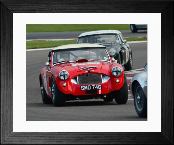 Framed Print : CJ7 8593 Martyn Corfield, Mark Midgley, Austin Healey 3000