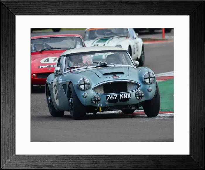 Framed Print : CJ7 8551 Alex Bell, Julian Thomas, Austin Healey 3000
