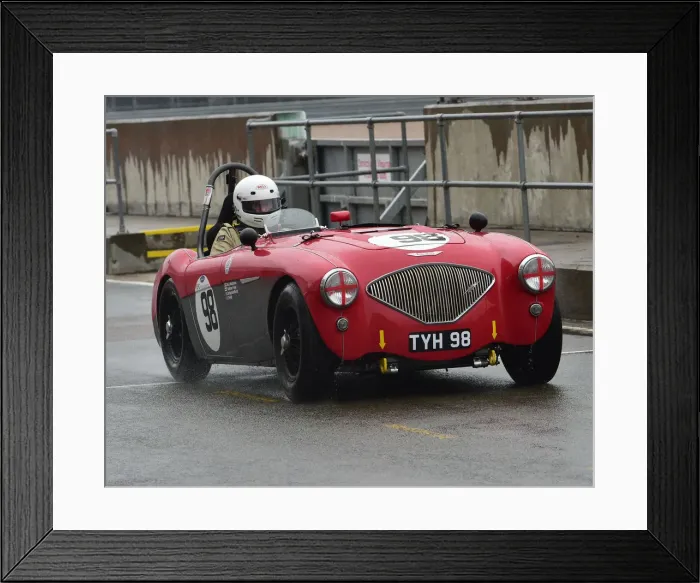 Framed Print : CM29 0162 Nick Matthews, Austin Healey 100-4 Framed Print : CM29 0162 Nick Matthews, Austin Healey 100-4