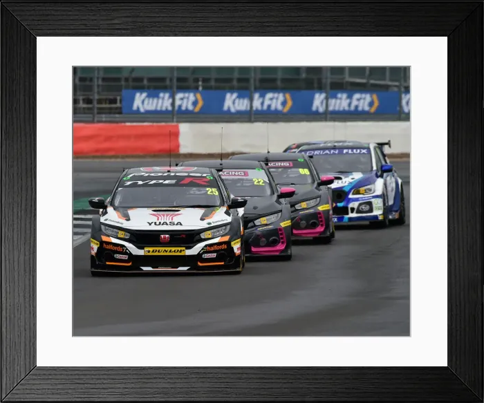 Framed Print : CM29 6684 Matt Neal, Honda Civic Type R Framed Print : CM29 6684 Matt Neal, Honda Civic Type R