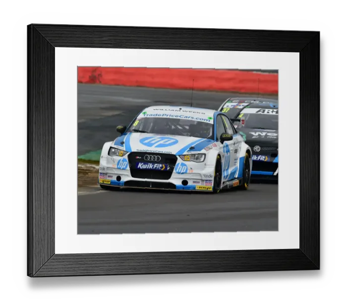 Framed Print : CM29 6699 Mark Blundell, Audi S3