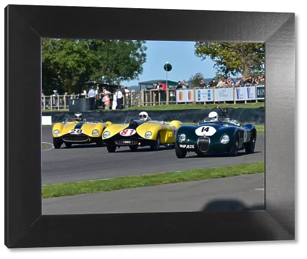 CM29 4781 Nicholas Bert, Jaguar C-Type, Julian Bronson, Ferrari 250 TR, James Cottingham