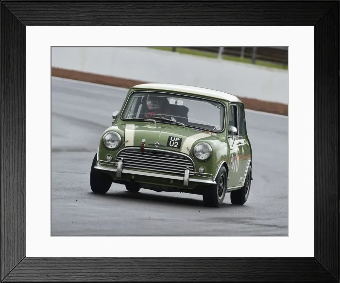 Framed Print : CM29 1328 Adam Morgan, Morris Mini Cooper S