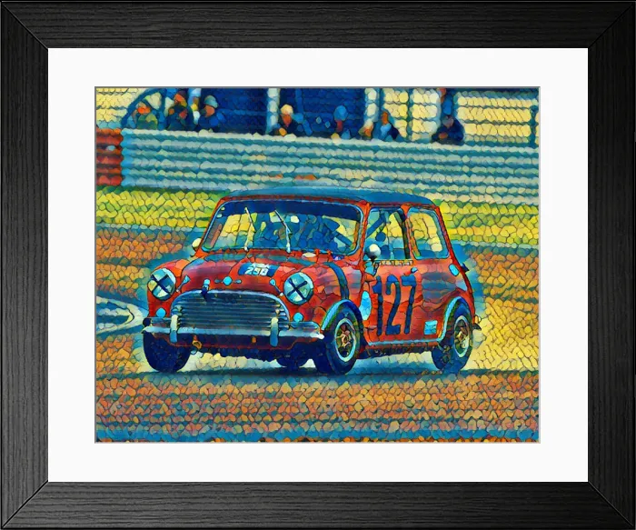 Framed Print : CM29 1120 Leon Window, Morris Mini Cooper S Framed Print : CM29 1120 Leon Window, Morris Mini Cooper S