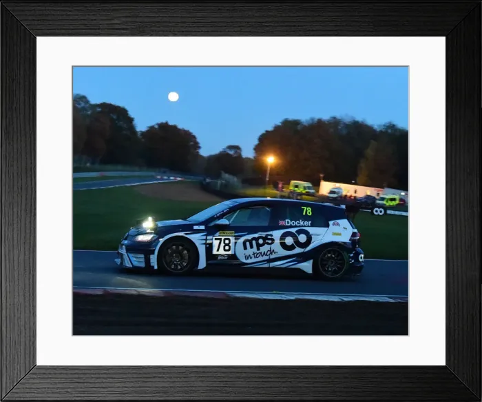 Framed Print : CM30 0366 Tim Docker, VW Golf TCR