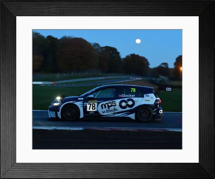 Framed Print : CM30 0386 Tim Docker, VW Golf TCR