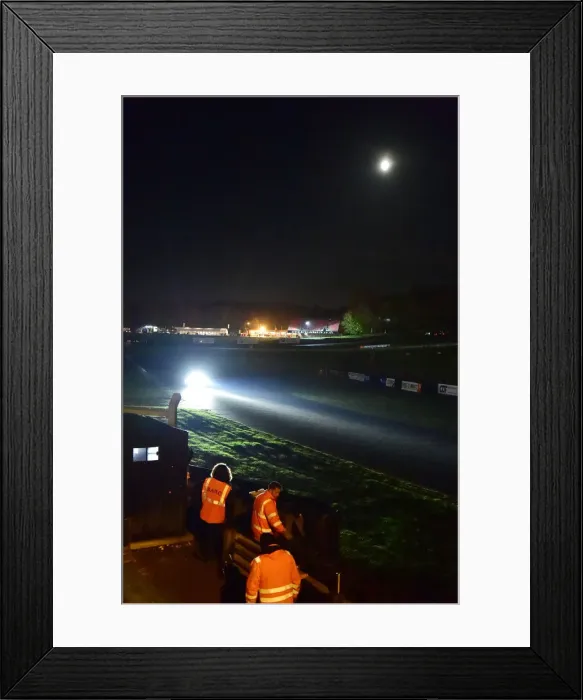 Framed Print : CM30 0545 Marshals under a full moon Framed Print : CM30 0545 Marshals under a full moon