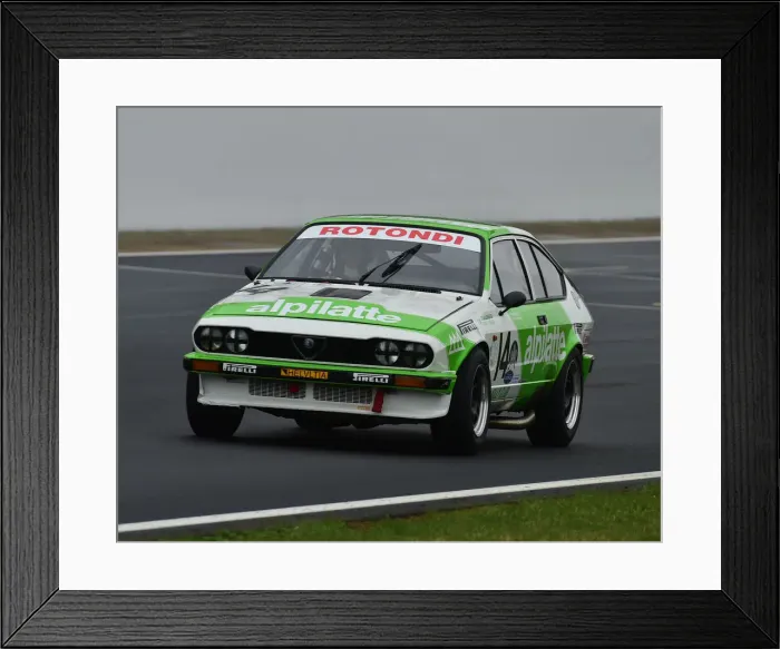 Framed Print : CM29 2579 Paul Clayson, Alfa Romeo GTV6