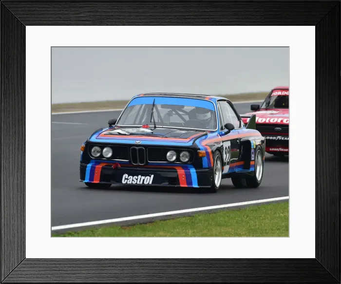 Framed Print : CM29 2574 Alex Elliott, BMW 3 litre CSL, Batmobile Framed Print : CM29 2574 Alex Elliott, BMW 3 litre CSL, Batmobile