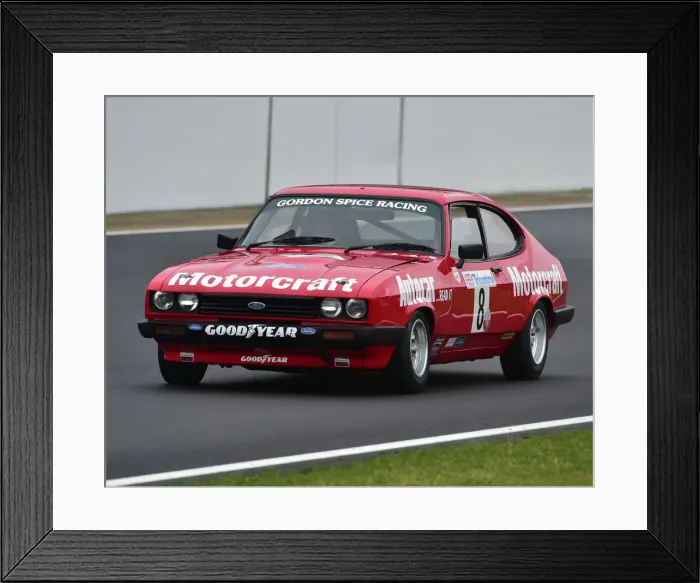 Framed Print : CM29 2572 Mike Whitaker, Ford Capri