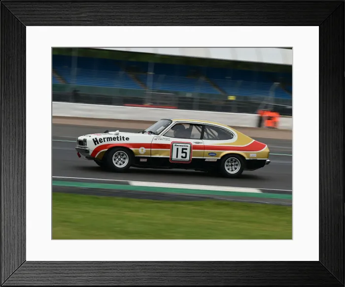 Framed Print : CM29 2878 John Spiers, Ford Capri Framed Print : CM29 2878 John Spiers, Ford Capri