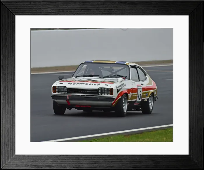 Framed Print : CM29 2571 John Spiers, Ford Capri Framed Print : CM29 2571 John Spiers, Ford Capri