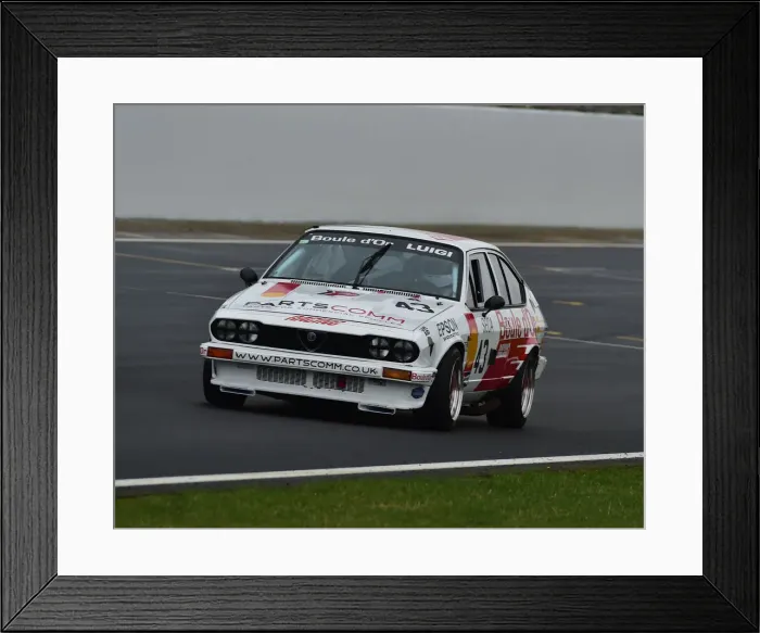 Framed Print : CM29 2567 Ian Guest, Frank Guest, Alfa Romeo GTV6 Framed Print : CM29 2567 Ian Guest, Frank Guest, Alfa Romeo GTV6