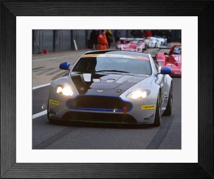Framed Print : CM29 2183 Michael Brown, Aston Martin Vantage GT4 Framed Print : CM29 2183 Michael Brown, Aston Martin Vantage GT4