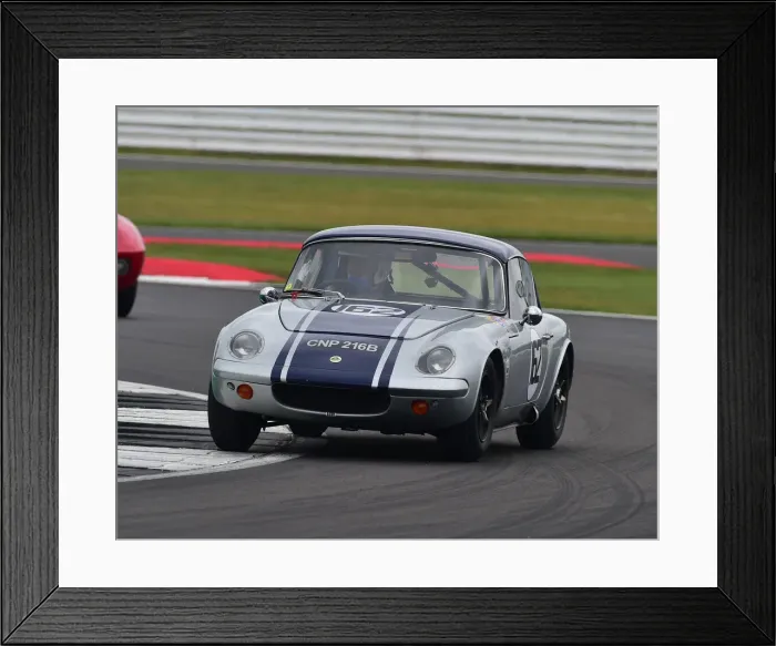 Framed Print : CM29 3257 Mel Taylor, Lotus Elan