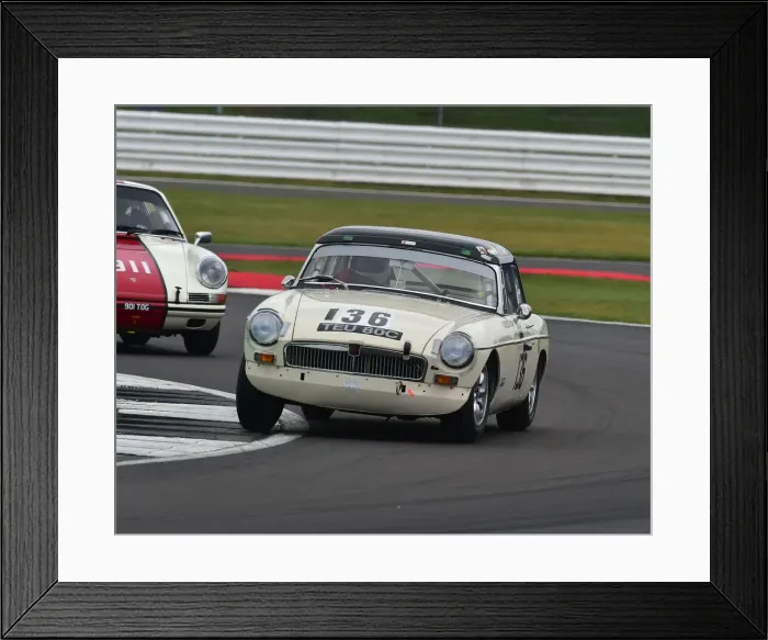 Framed Print : CM29 3217 Peter Mallett, MG B Roadster