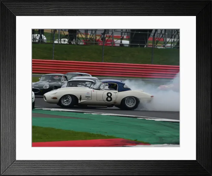 Framed Print : CM29 3194 Richard Kent, Joe Osbourne, Jaguar E-Type Framed Print : CM29 3194 Richard Kent, Joe Osbourne, Jaguar E-Type