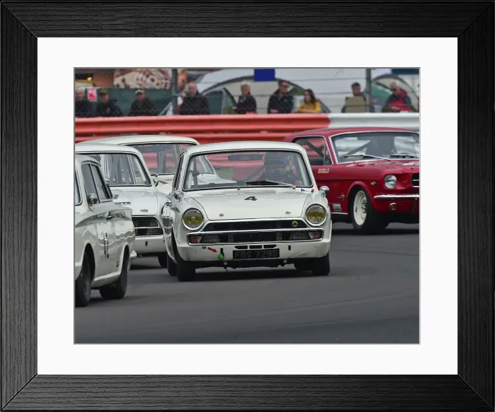 Framed Print : CM29 1598 Marco Attard, Tom Ingram, Ford Lotus Cortina
