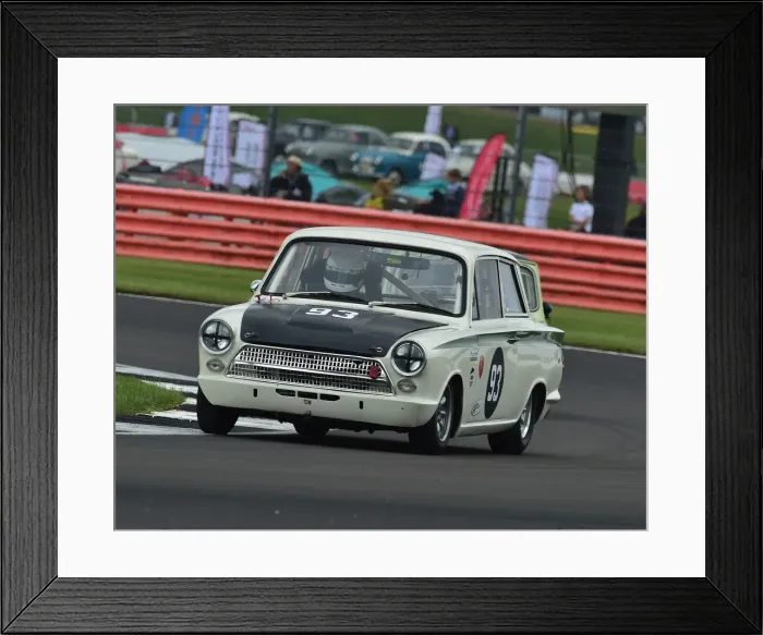 Framed Print : CM29 1562 John Dunham, Mark Owen, Ford Lotus Cortina