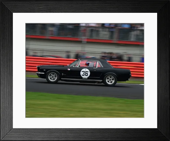 Framed Print : CM29 1670 Jonathan Evans, Tom Bradshaw, Ford Mustang