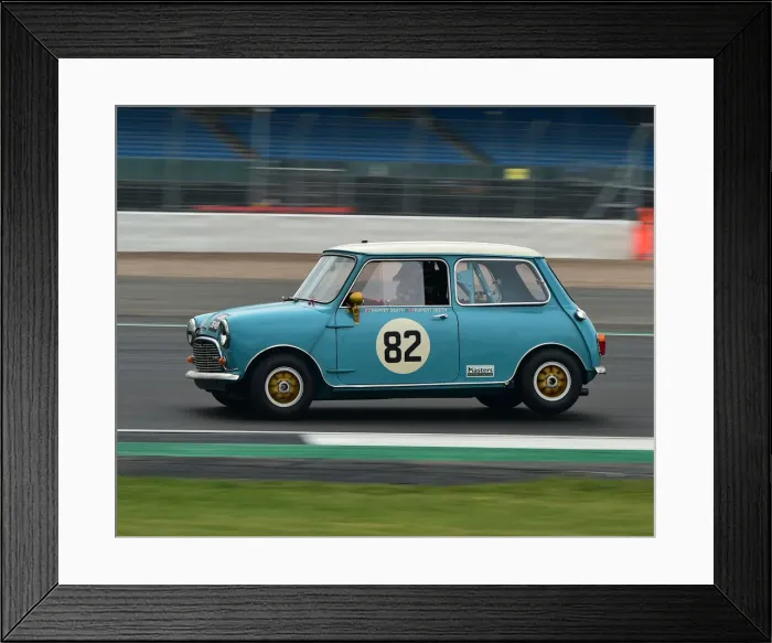 Framed Print : CM29 1824 Harvey Death, Rupert Deeth, Austin Mini Cooper S