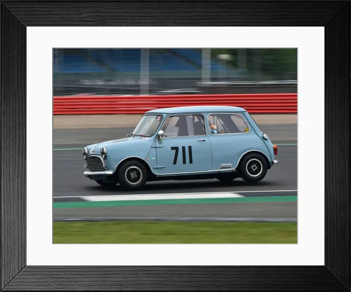 Framed Print : CM29 1827 Dan Lewis, Austin Mini Cooper S