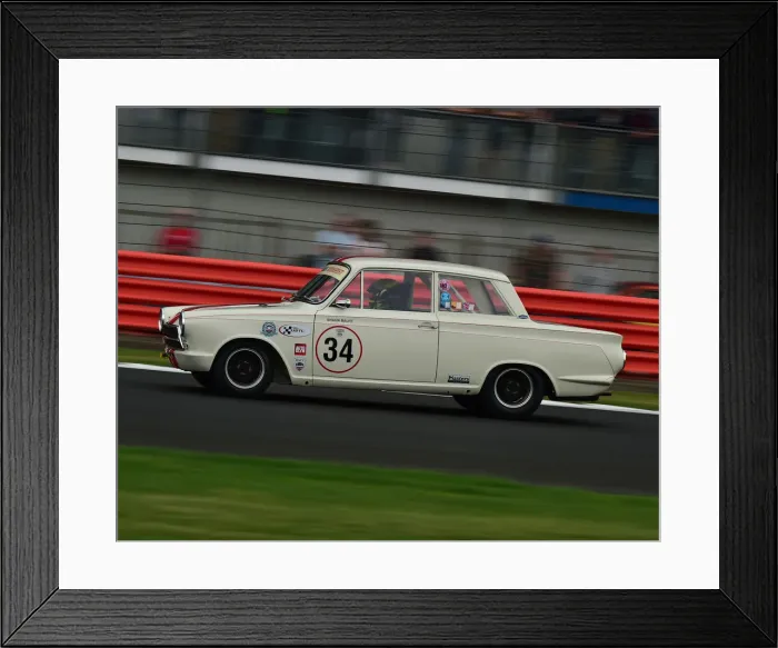 Framed Print : CM29 1698 Shaun Balfe, Ford Lotus Cortina