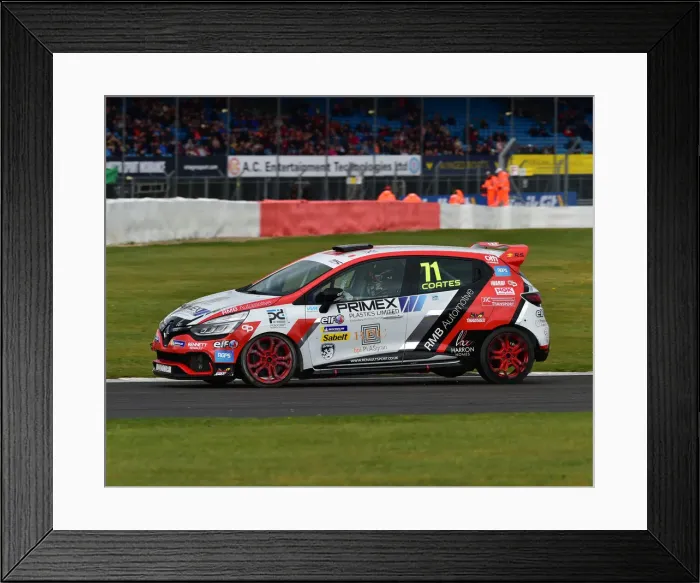 Framed Print : CM29 7054 Max Coates, Renault Clio Sport 220 Trophy Framed Print : CM29 7054 Max Coates, Renault Clio Sport 220 Trophy