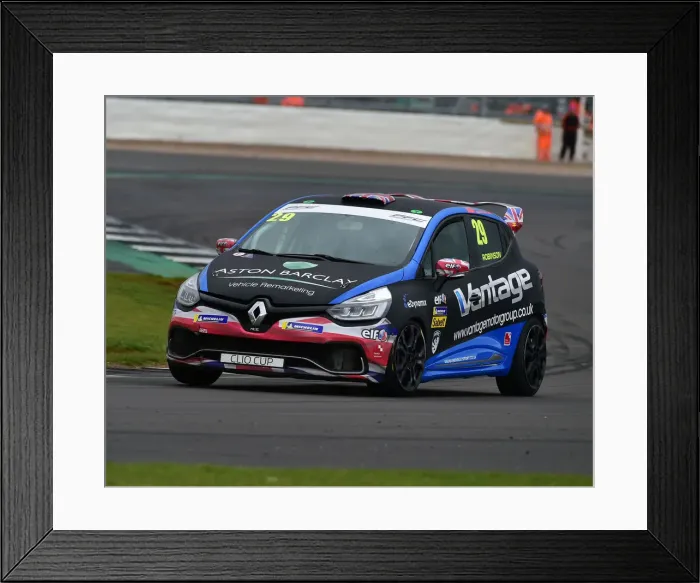 Framed Print : CM29 7023 Finlay Robinson, Renault Clio Sport 220 Trophy Framed Print : CM29 7023 Finlay Robinson, Renault Clio Sport 220 Trophy