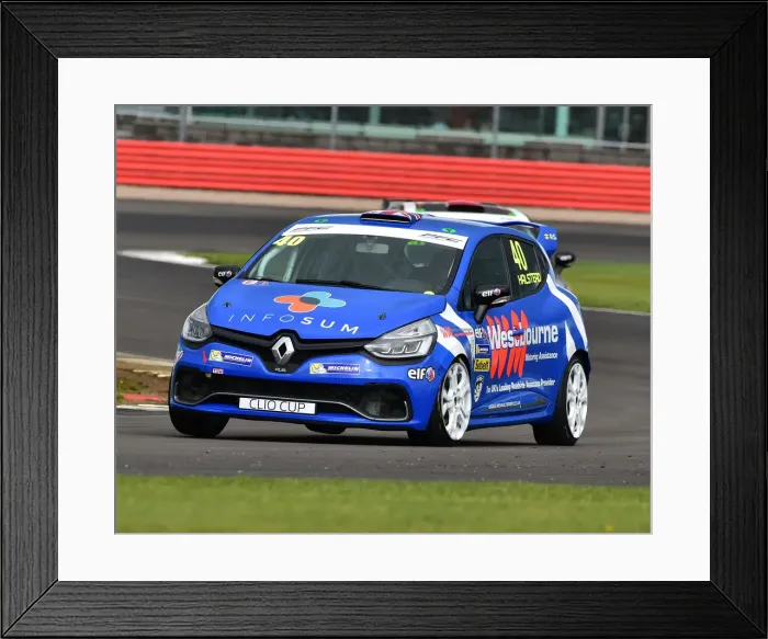 Framed Print : CM29 6911 Nick Halstead, Renault Clio Sport 220 Trophy