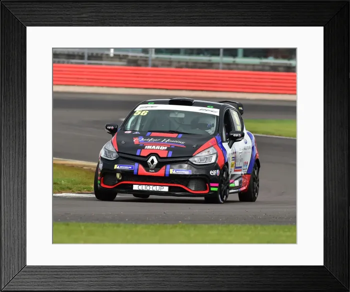 Framed Print : CM29 6904 Jamie Bond, Renault Clio Sport 220 Trophy Framed Print : CM29 6904 Jamie Bond, Renault Clio Sport 220 Trophy