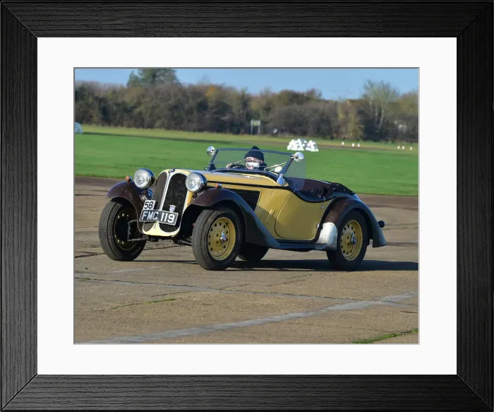 Framed Print : CM30 0658 Mark Garfitt, Frazer Nash BMW 319-55