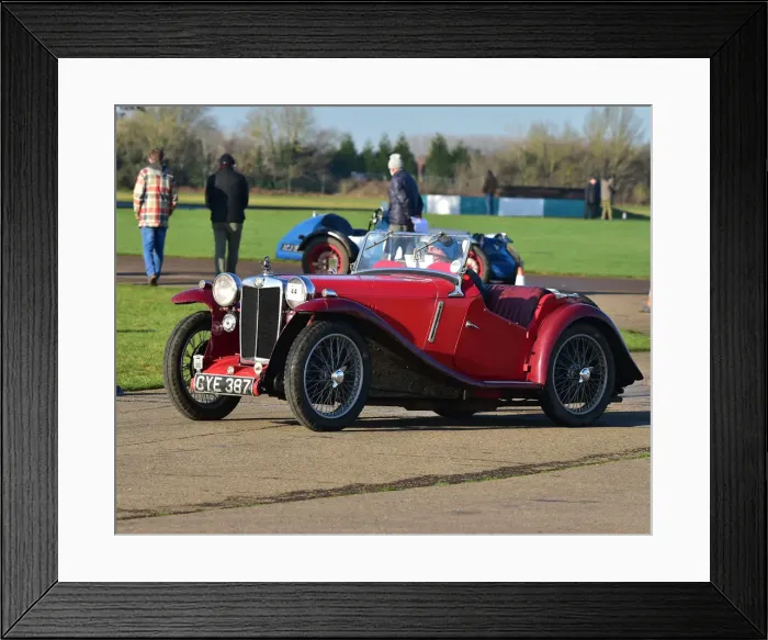 Framed Print : CM30 0663 Barny Creaser, MG PA Midget