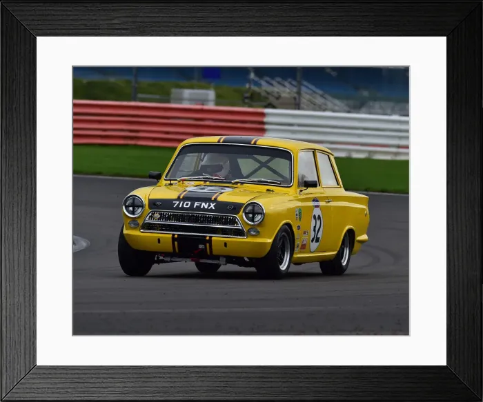 Framed Print : CM29 8641 Richard Belcher, Ford Lotus Cortina