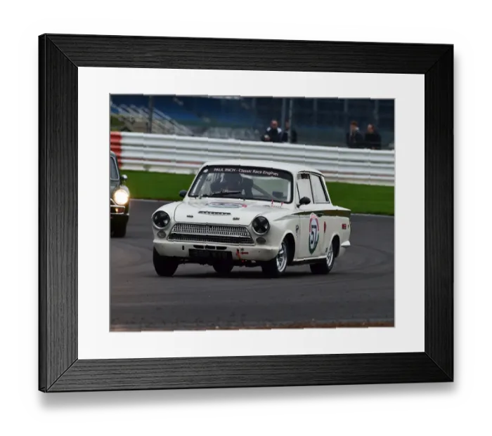 Framed Print : CM29 8642 David Hall, Ford Lotus Cortina Framed Print : CM29 8642 David Hall, Ford Lotus Cortina