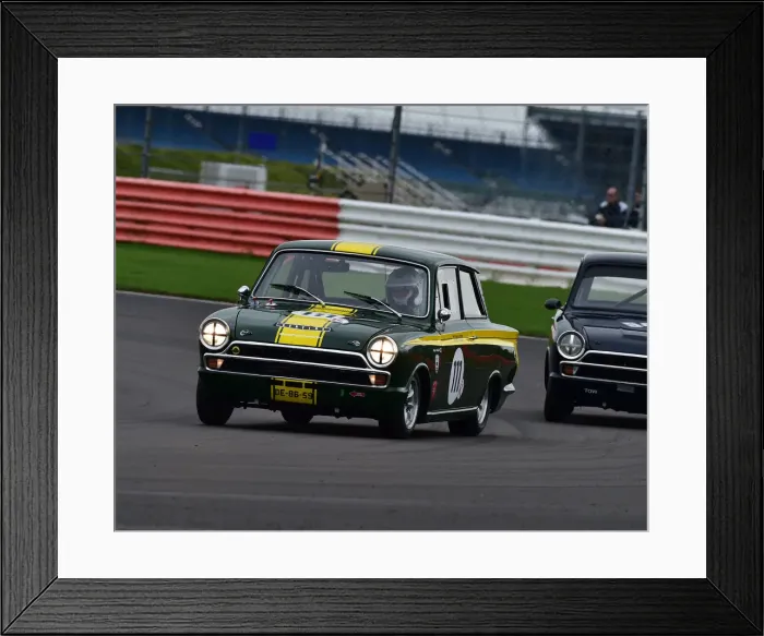 Framed Print : CM29 8643 Roger Stanford, Ford Lotus Cortina Framed Print : CM29 8643 Roger Stanford, Ford Lotus Cortina