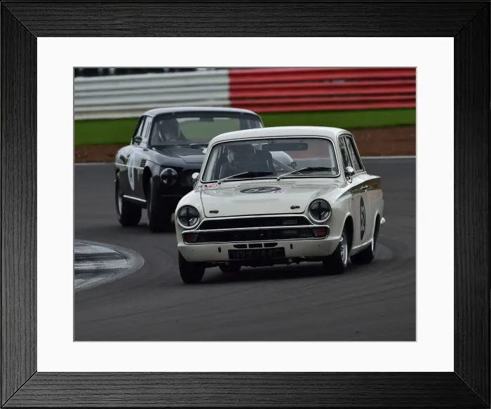 Framed Print : CM29 8616 Mike Stephenson, Ford Lotus Cortina Framed Print : CM29 8616 Mike Stephenson, Ford Lotus Cortina