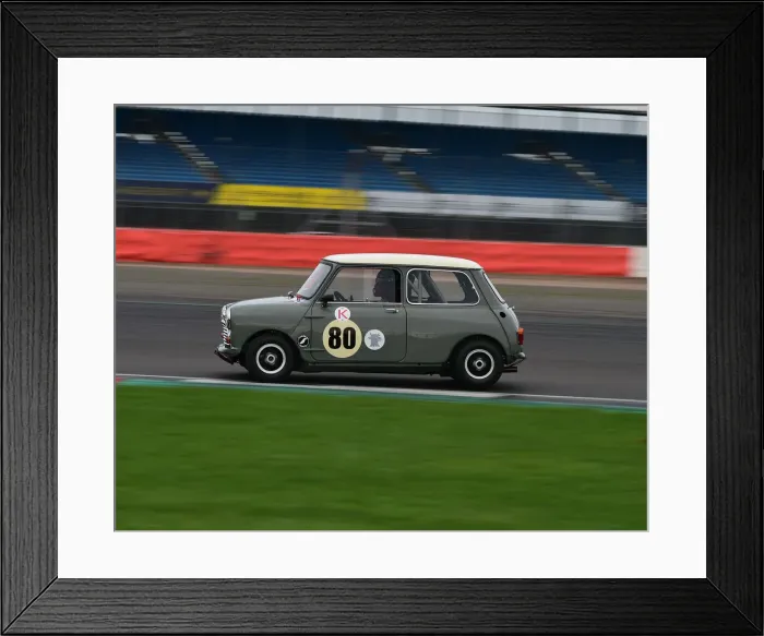 Framed Print : CM29 7923 Bill Sollis, Morris Mini Cooper S
