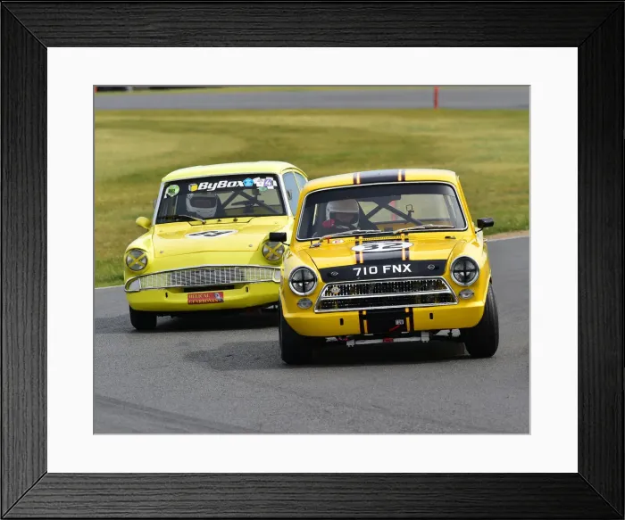 Framed Print : CM28 2197 Richard Belcher, Ford Lotus Cortina, Bob Bullen, Ford Anglia 105E Framed Print : CM28 2197 Richard Belcher, Ford Lotus Cortina, Bob Bullen, Ford Anglia 105E