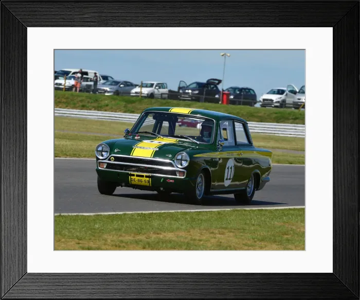 Framed Print : CJ7 8763 Roger Stanford, Ford Lotus Cortina Framed Print : CJ7 8763 Roger Stanford, Ford Lotus Cortina