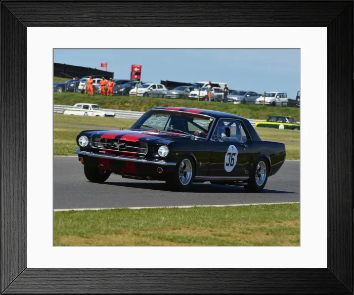 Framed Print : CJ7 8760 Jonathan Evans, Ford Mustang