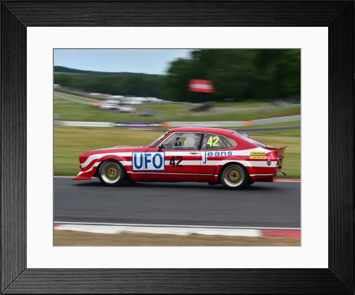 Framed Print : CM28 6224 George Pochciol, Ford Capri Framed Print : CM28 6224 George Pochciol, Ford Capri